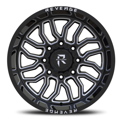 REVENGE OFFROAD RV205 22X12 -44 8X170 BLACK MILLED