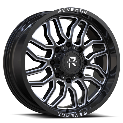 REVENGE OFFROAD RV205 20X9 0 5X127/5X139.7 BLACK MILLED