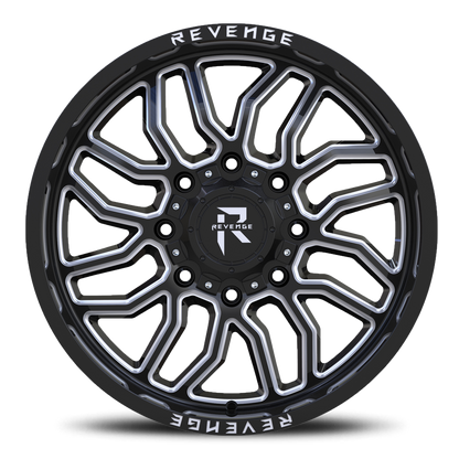 REVENGE OFFROAD RV205 20X10 -19 8X165.1 BLACK MILLED