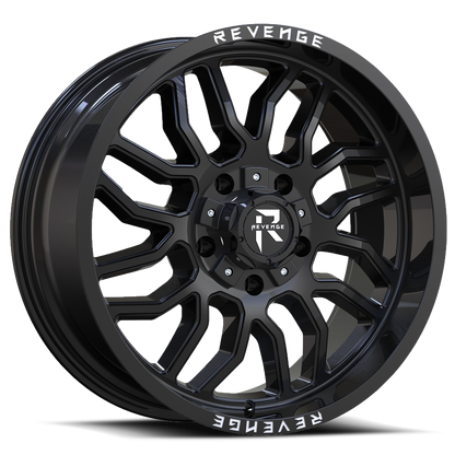 REVENGE OFFROAD RV205 20X9 12 8X180 GLOSS BLACK