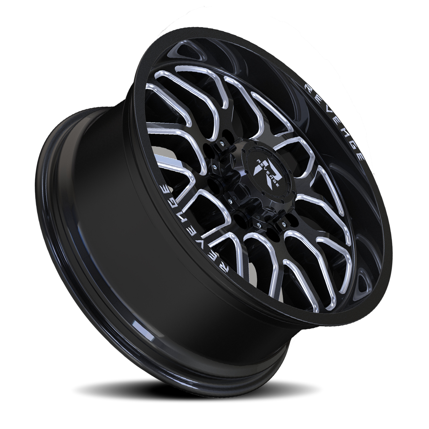 REVENGE OFFROAD RV206 20X12 -44 8X180 BLACK MILLED