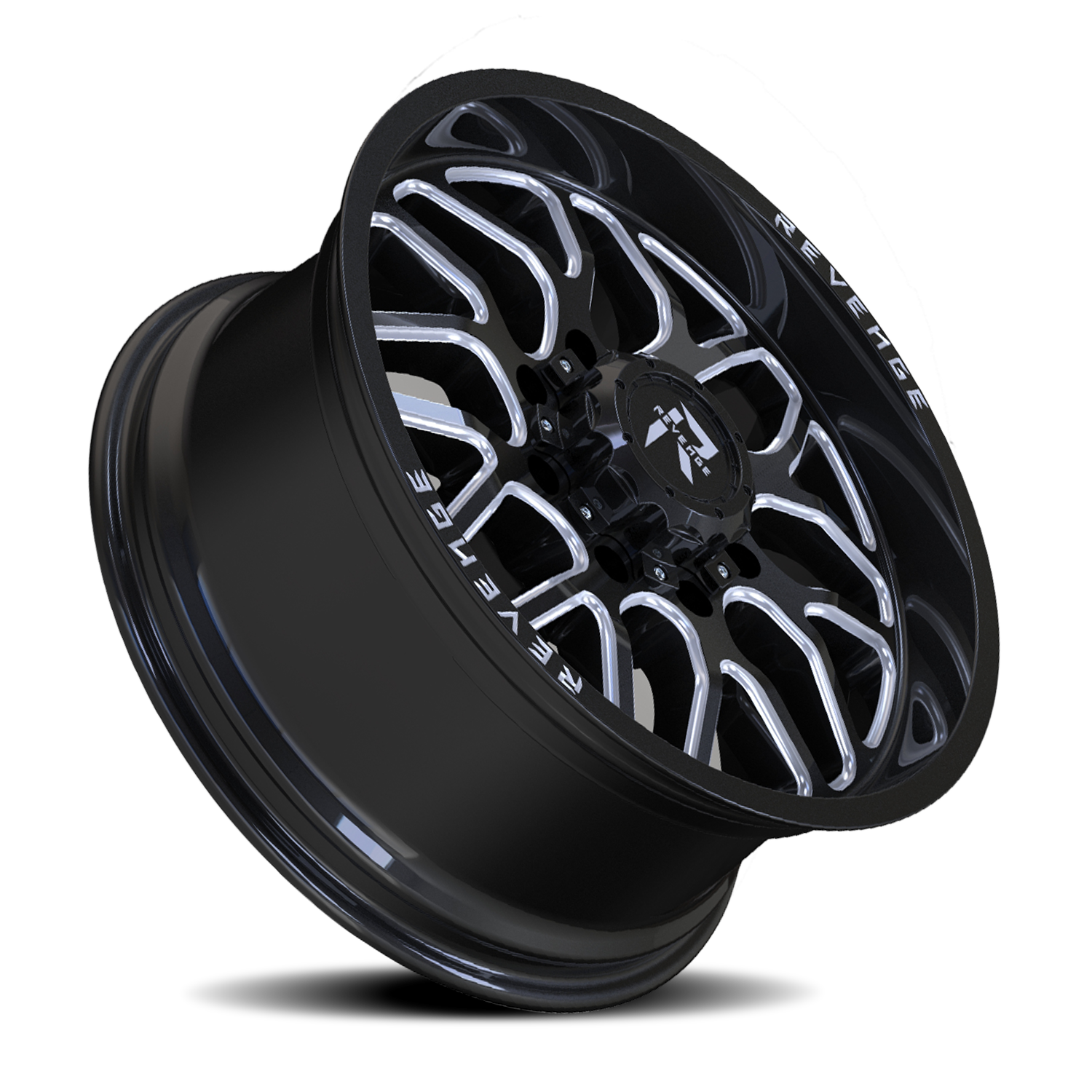 REVENGE OFFROAD RV206 20X9 0 8X165.1 BLACK MILLED
