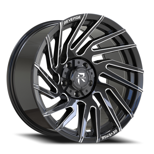 REVENGE OFFROAD RV207 24X10 -19 5X127/5X139.7 BLACK MILLED