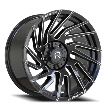 REVENGE OFFROAD RV207 20X9 0 5X127/5X139.7 BLACK MILLED