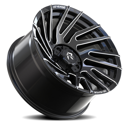 REVENGE OFFROAD RV207 20X10 -19 5X127/5X139.7 BLACK MILLED