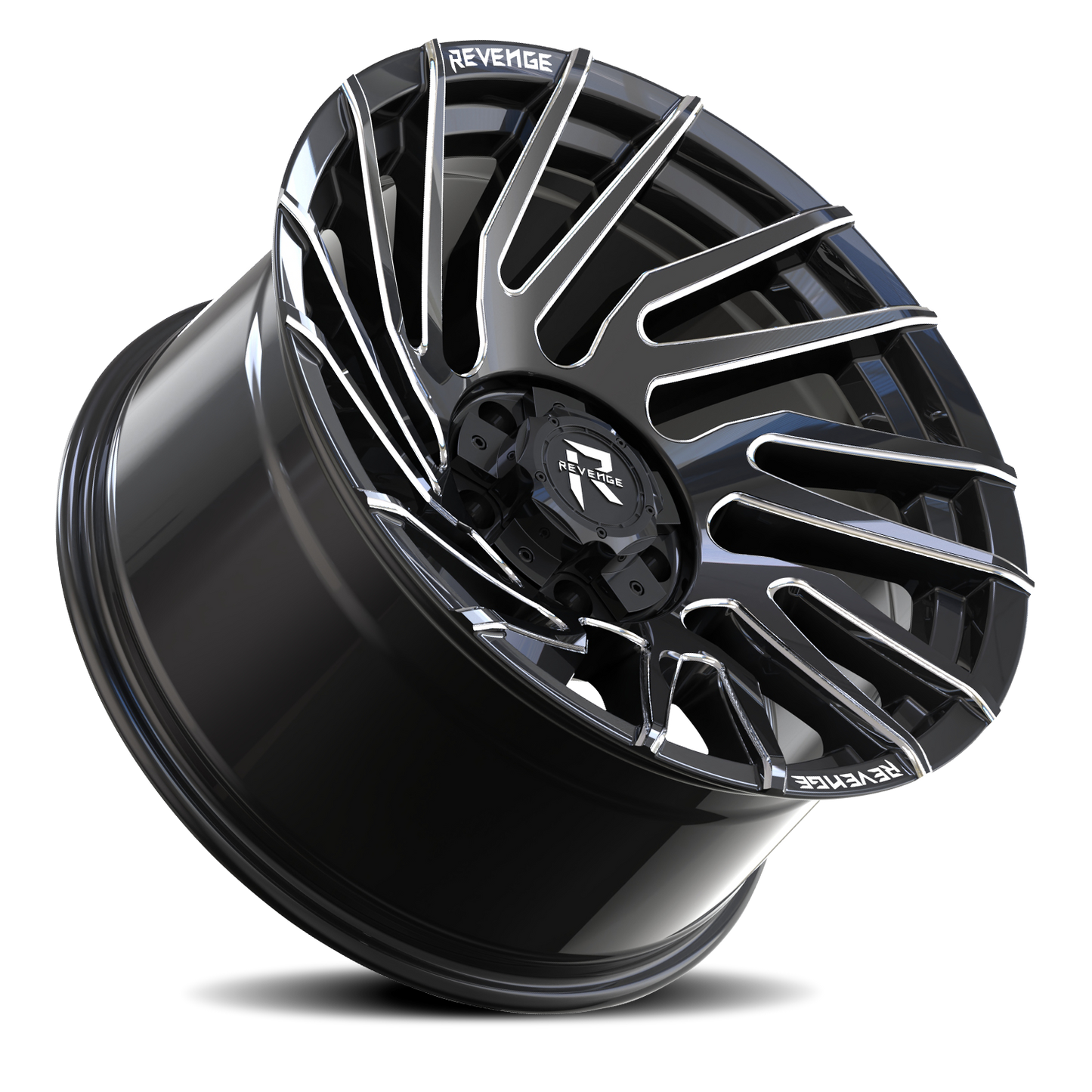 REVENGE OFFROAD RV207 22X10 -19 5X127/5X139.7 BLACK MILLED