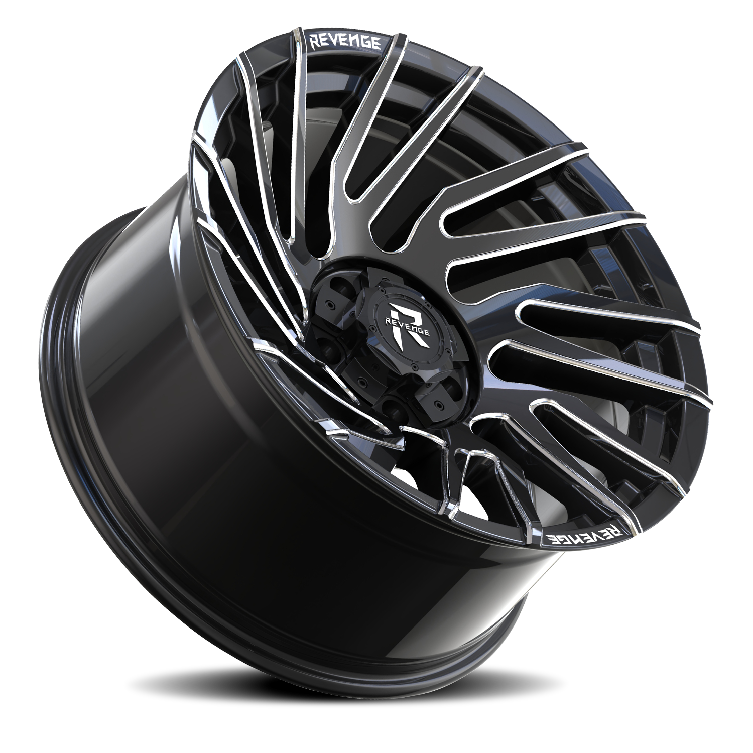 REVENGE OFFROAD RV207 22X10 -19 5X127/5X139.7 BLACK MILLED