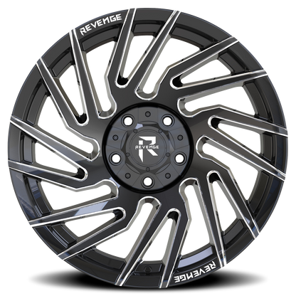 REVENGE OFFROAD RV207 20X10 -19 5X127/5X139.7 BLACK MILLED