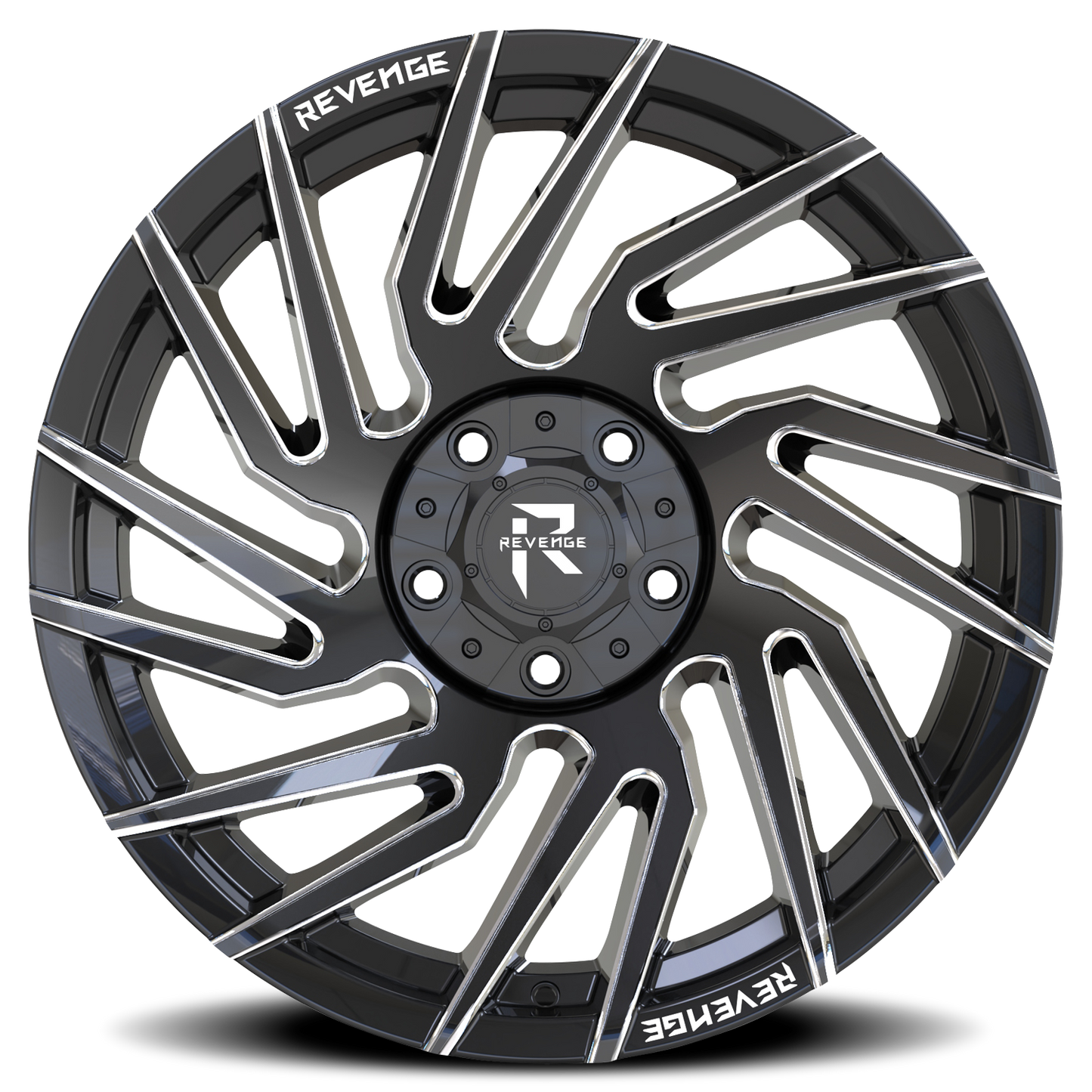 REVENGE OFFROAD RV207 24X10 -19 5X127/5X139.7 BLACK MILLED