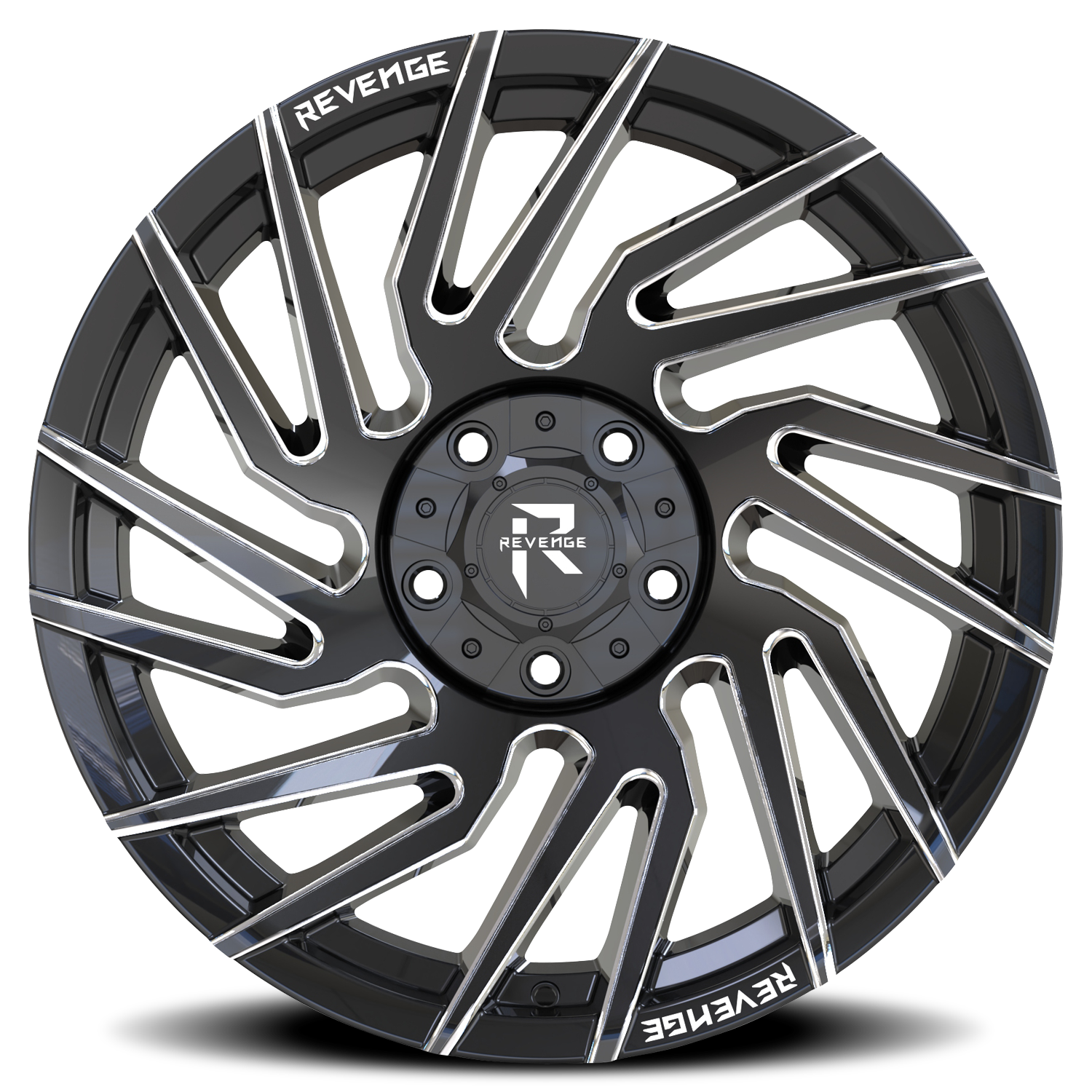 REVENGE OFFROAD RV207 24X10 -19 5X127/5X139.7 BLACK MILLED
