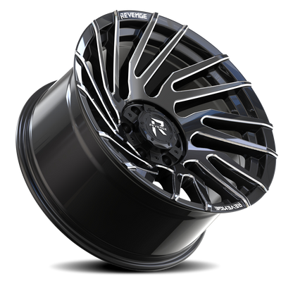 REVENGE OFFROAD RV207 20X10 -19 6X135/6X139.7 BLACK MILLED