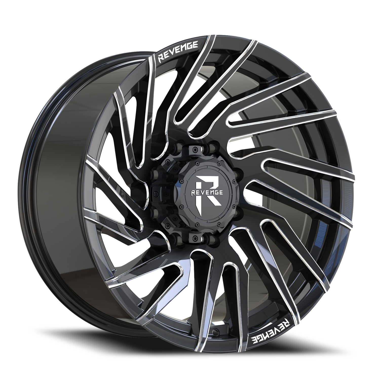 REVENGE OFFROAD RV207 20X10 -19 8X180 BLACK MILLED