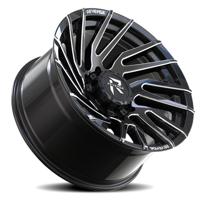 REVENGE OFFROAD RV207 20X10 -19 8X180 BLACK MILLED