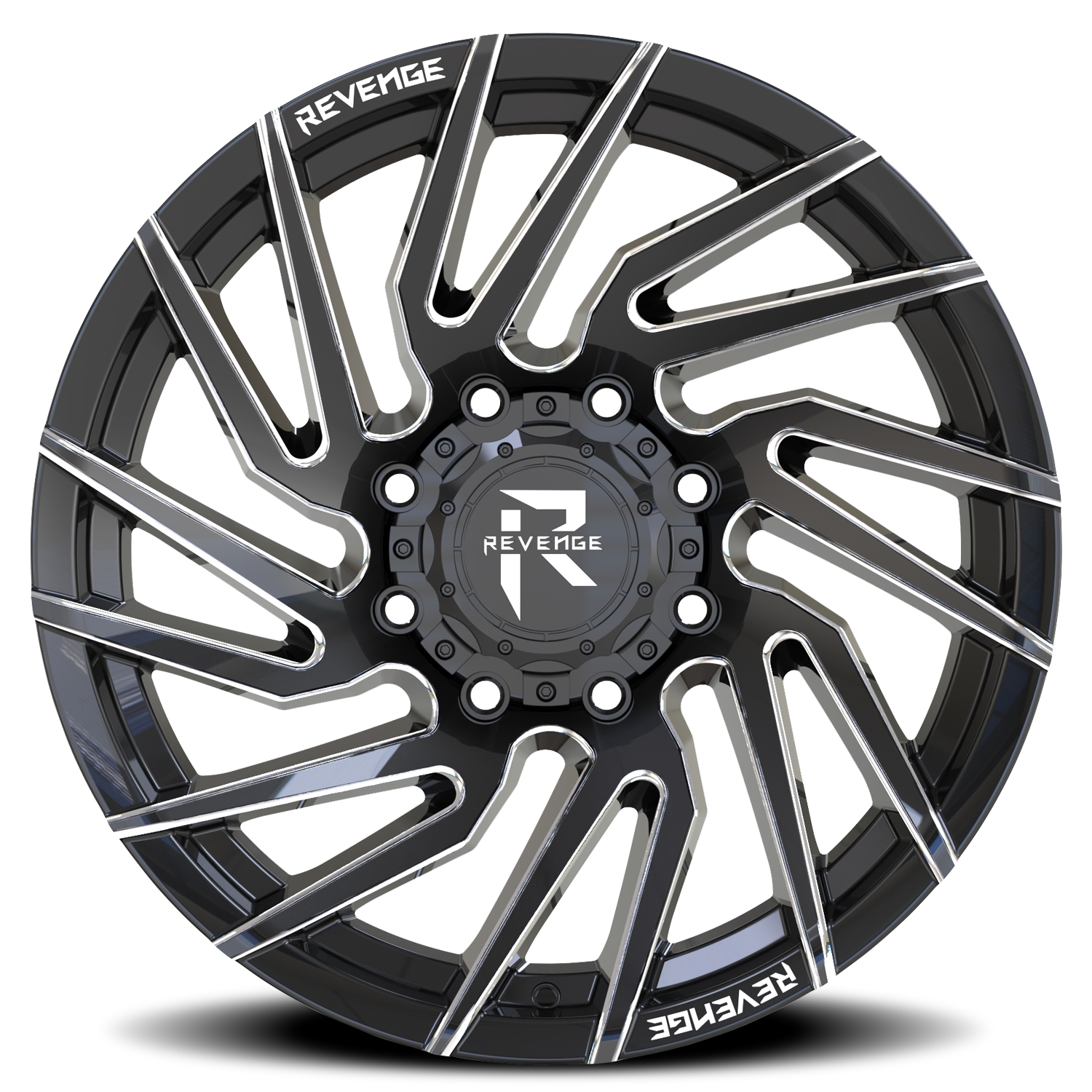 REVENGE OFFROAD RV207 20X9 0 8X165.1 BLACK MILLED