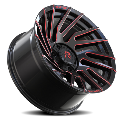 REVENGE OFFROAD RV207 20X10 -19 6X135/6X139.7 BLACK RED MILLED