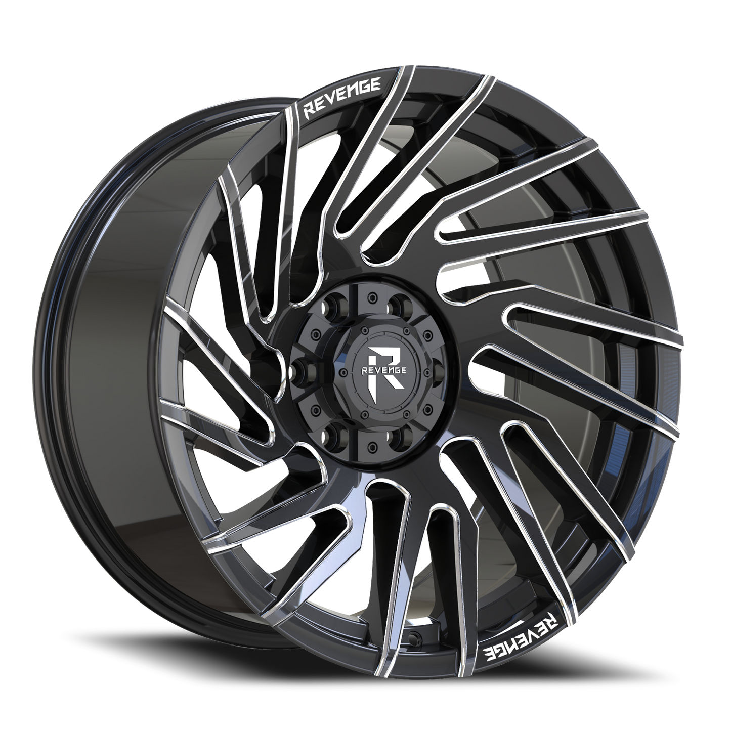 REVENGE OFFROAD RV207 22X10 -19 6X135/6X139.7 BLACK MILLED