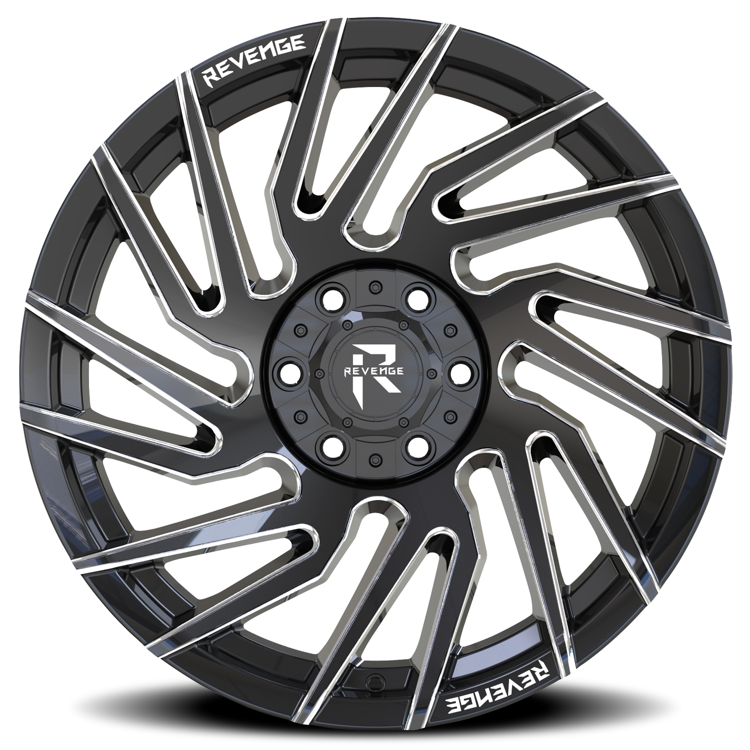 REVENGE OFFROAD RV207 22X10 -19 6X135/6X139.7 BLACK MILLED