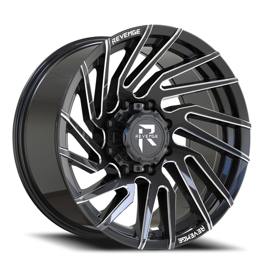 REVENGE OFFROAD RV207 22X10 -19 8X180 BLACK MILLED