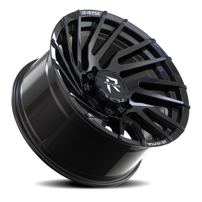 REVENGE OFFROAD RV207 20X10 -19 8X180 GLOSS BLACK RIVETS
