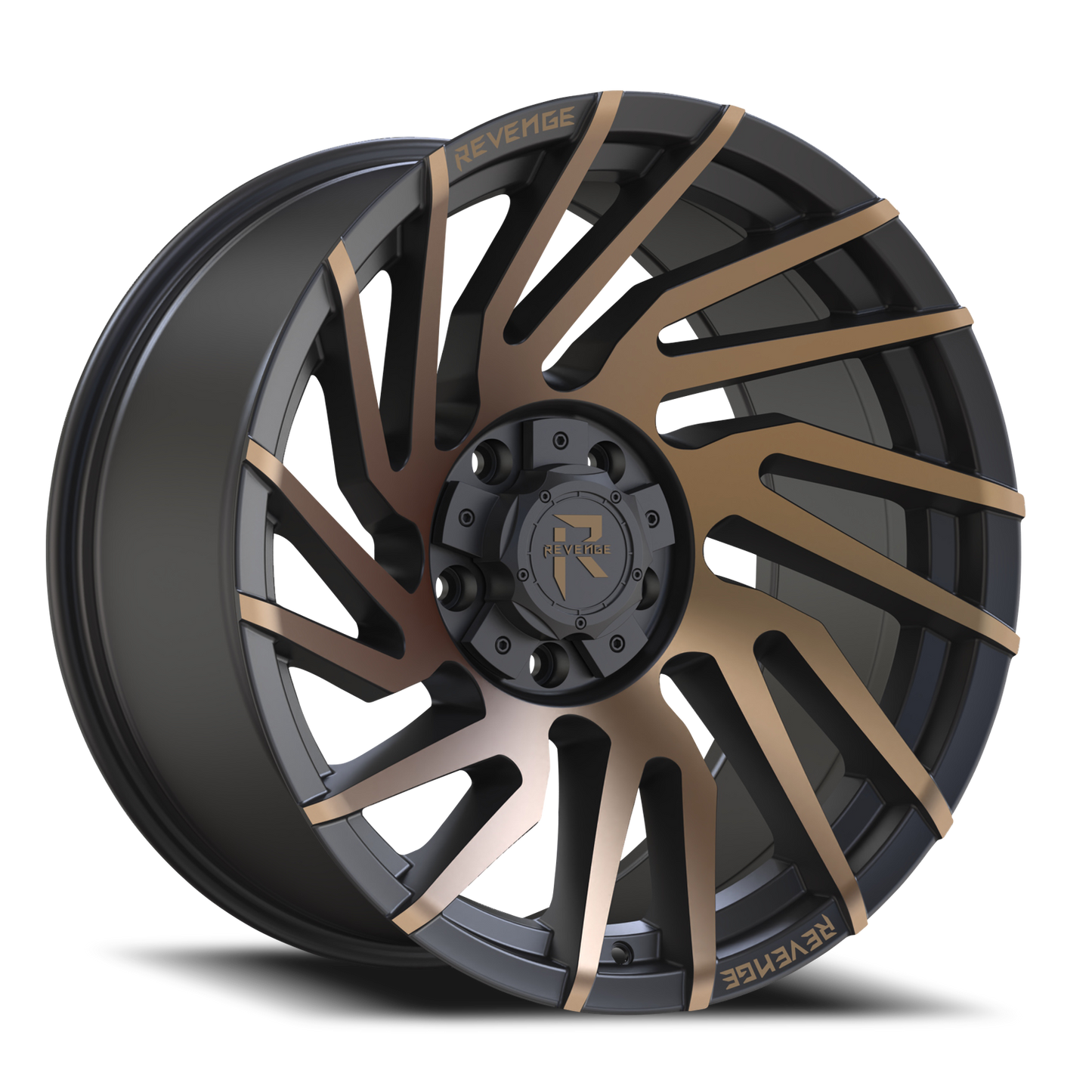 REVENGE OFFROAD RV207 22X10 -19 5X127/5X139.7 SATIN BRONZE BRONZE MACHINED-DOUBLE DARK TINT