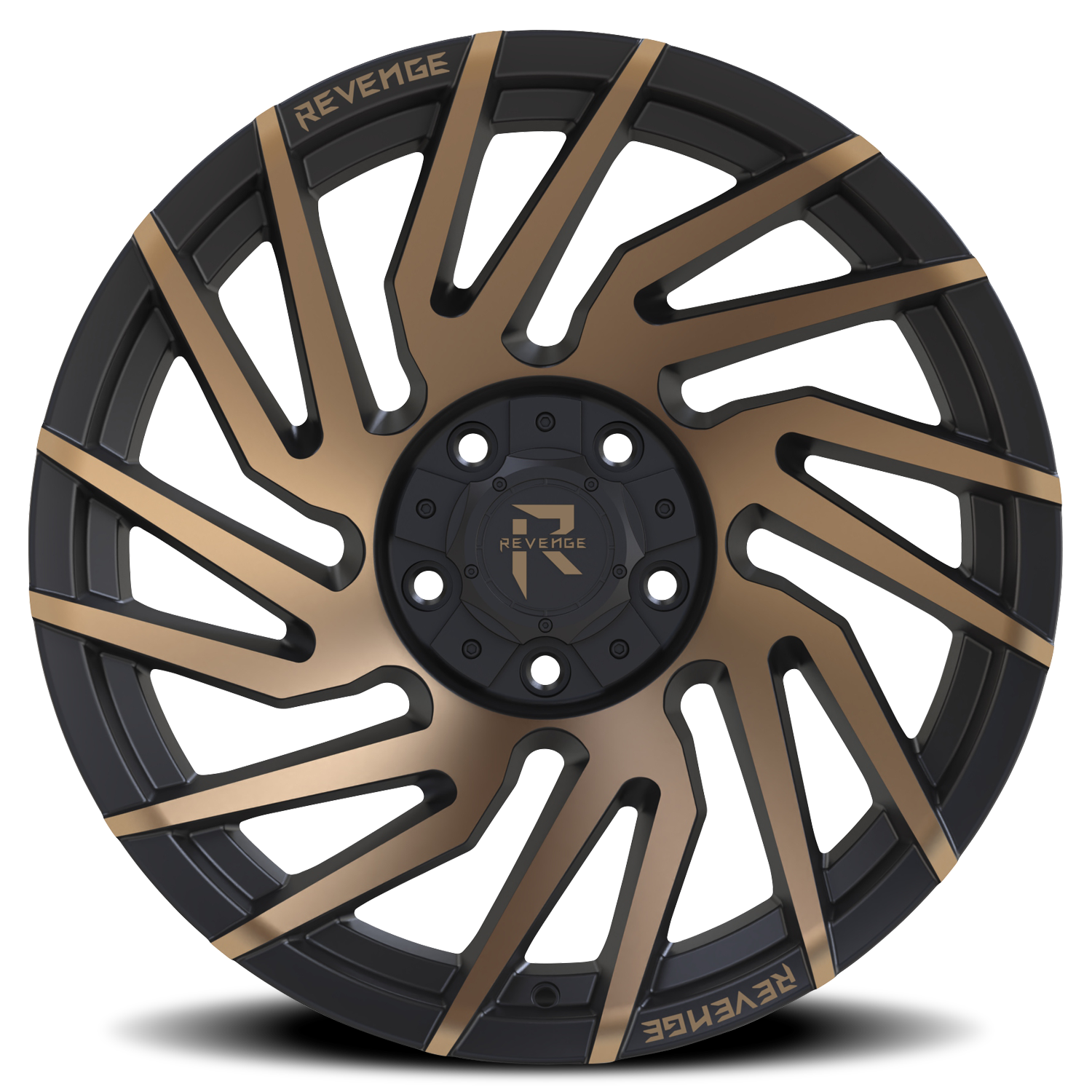 REVENGE OFFROAD RV207 24X10 -19 5X127/5X139.7 SATIN BRONZE BRONZE MACHINED-DOUBLE DARK TINT