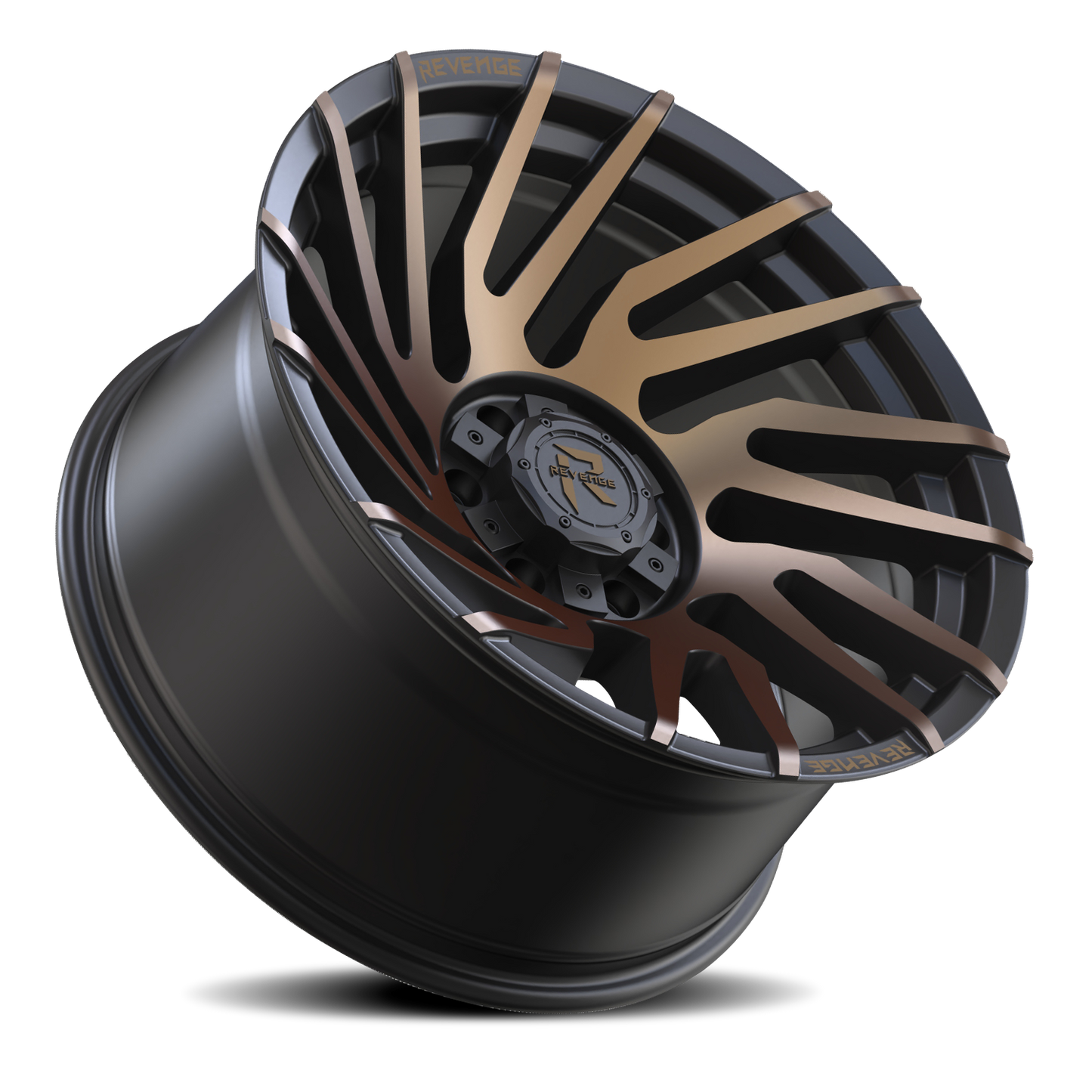 REVENGE OFFROAD RV207 20X9 0 6X135/6X139.7 SATIN BRONZE BRONZE MACHINED-DOUBLE DARK TINT