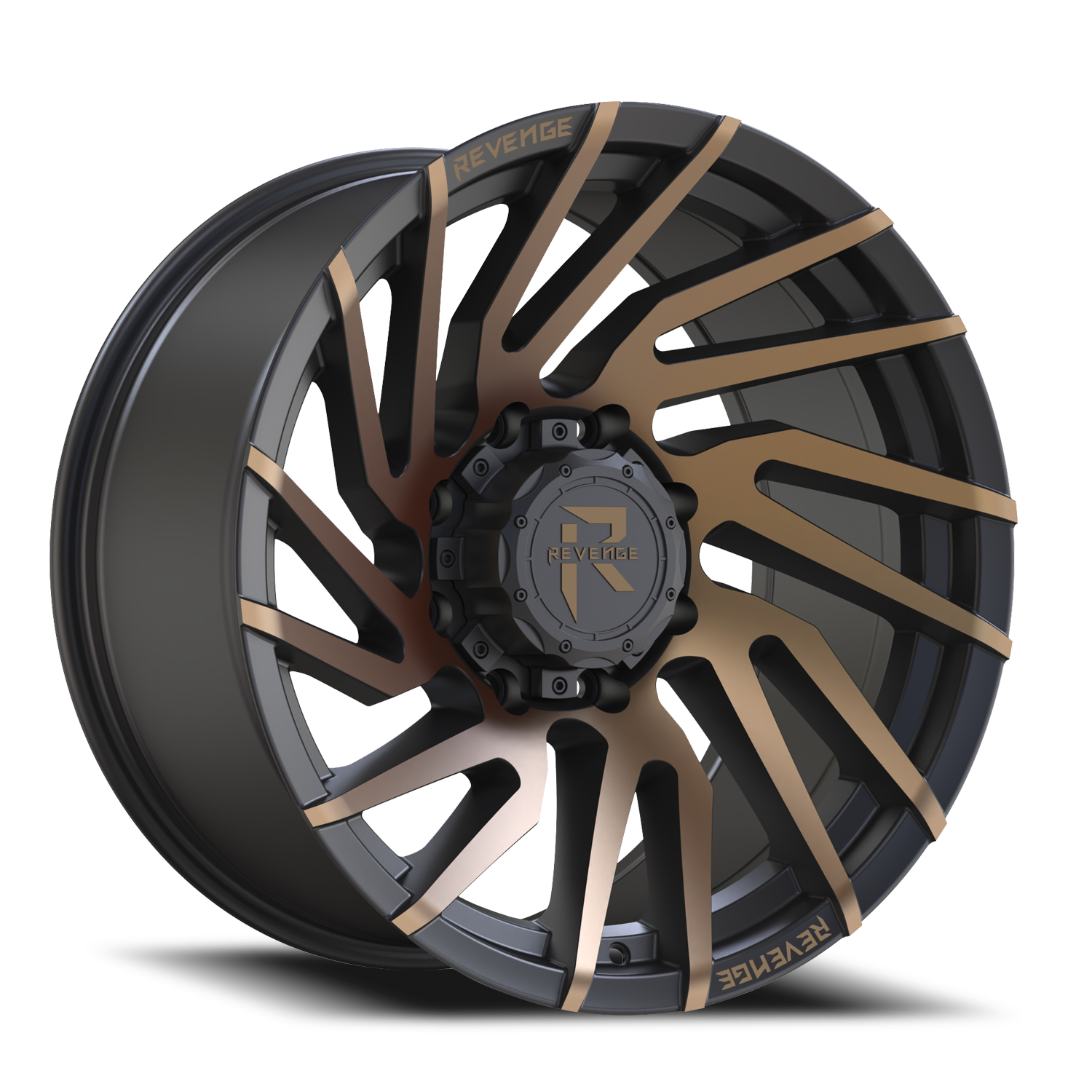 REVENGE OFFROAD RV207 20X10 -19 8X180 SATIN BRONZE BRONZE MACHINED-DOUBLE DARK TINT