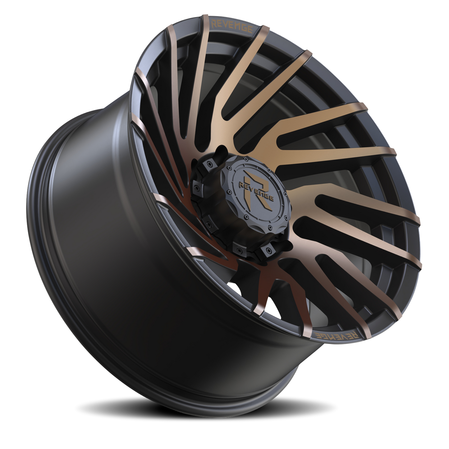 REVENGE OFFROAD RV207 24X10 -19 8X165.1 SATIN BRONZE BRONZE MACHINED-DOUBLE DARK TINT