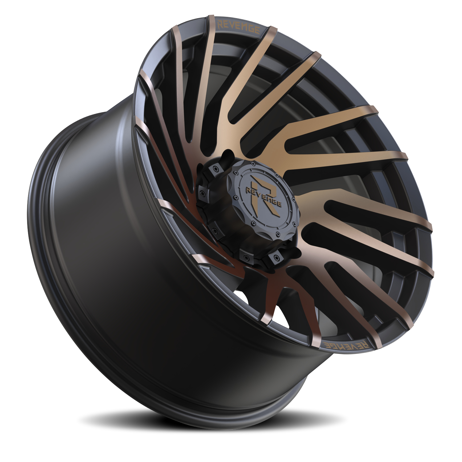 REVENGE OFFROAD RV207 24X10 -19 8X165.1 SATIN BRONZE BRONZE MACHINED-DOUBLE DARK TINT