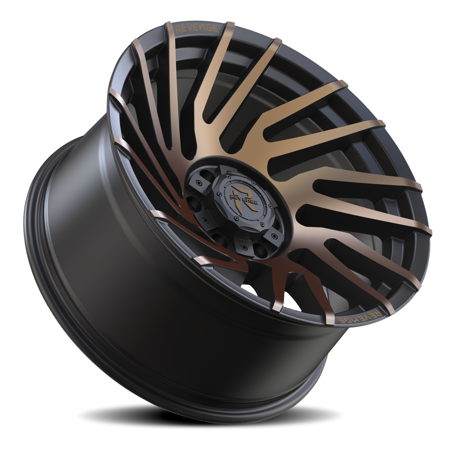 REVENGE OFFROAD RV207 22X10 -19 6X135/6X139.7 SATIN BRONZE BRONZE MACHINED-DOUBLE DARK TINT