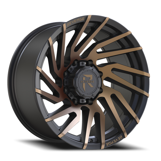 REVENGE OFFROAD RV207 22X10 -19 8X180 SATIN BRONZE BRONZE MACHINED-DOUBLE DARK TINT