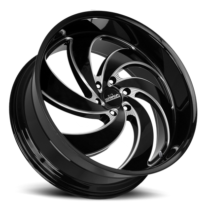 STRADA STREET CLASSICS C06 RETRO 6 26X10 26MM 6X139.7 GLOSS BLACK MILLED | C06663926GBML