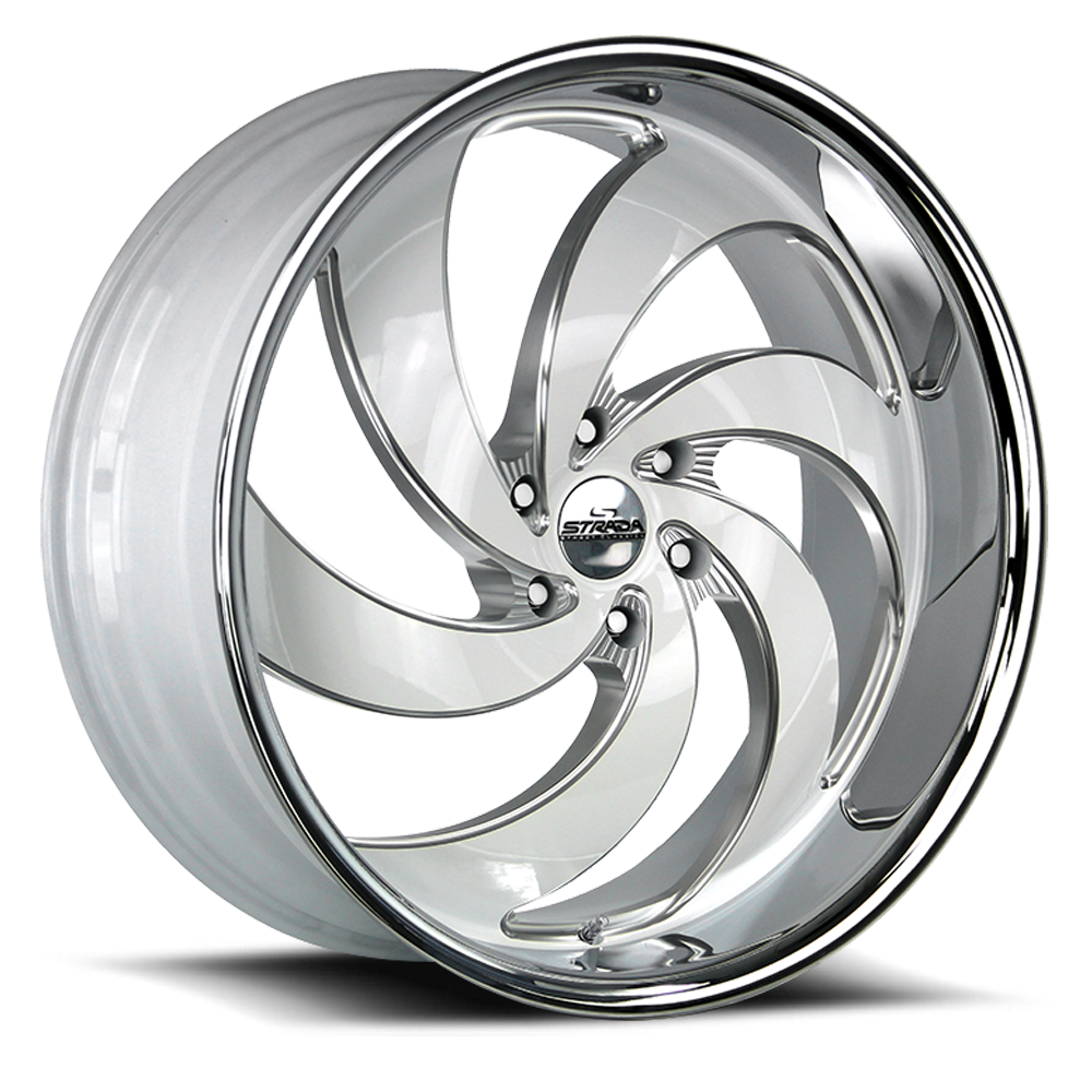 STRADA STREET CLASSICS C06 RETRO 6 26X10 26MM 6X139.7 GLOSS WHITE MILL ...