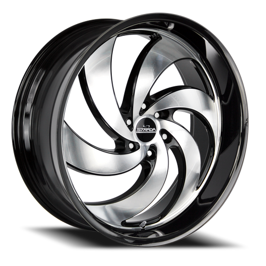 STRADA STREET CLASSICS C06 RETRO 6 26X10 26MM 6X135 GLOSS BLACK MACHINED | C06663526GBM