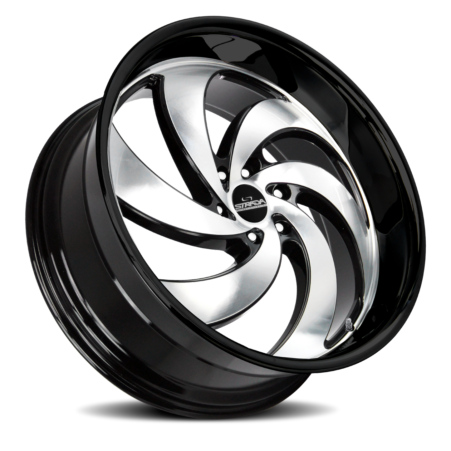 STRADA STREET CLASSICS C06 RETRO 6 24X10 24MM 6X135 GLOSS BLACK MACHINED | C06463524GBM