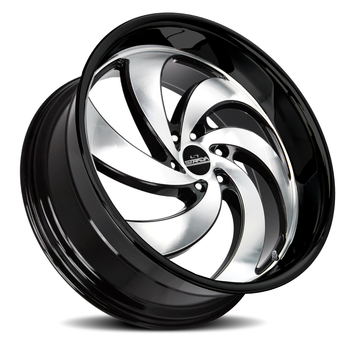 STRADA STREET CLASSICS C06 RETRO 6 24X10 24MM 6X135 GLOSS BLACK MACHINED | C06463524GBM