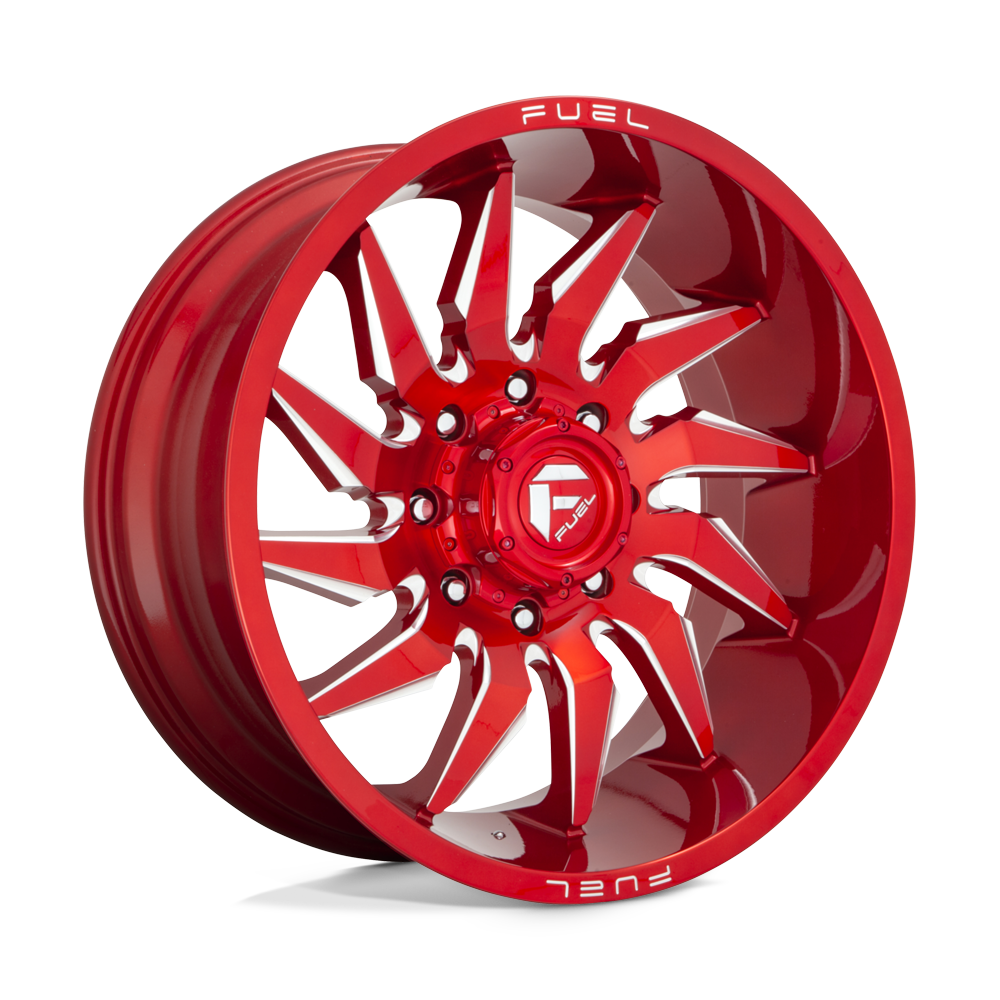 Fuel 1Pc D745 SABER - 20x10 -18mm 6x135 CANDY RED MILLED Wheel | D74520008947