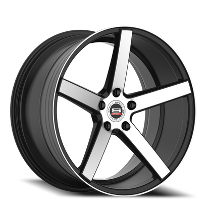 SPEC-1 SP-36 20X8.5 38 5X114.3 GLOSS BLACK & BRUSHED