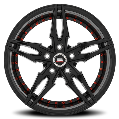 SPEC-1 SP-46 18X8 38 5X114.3 GLOSS BLACK