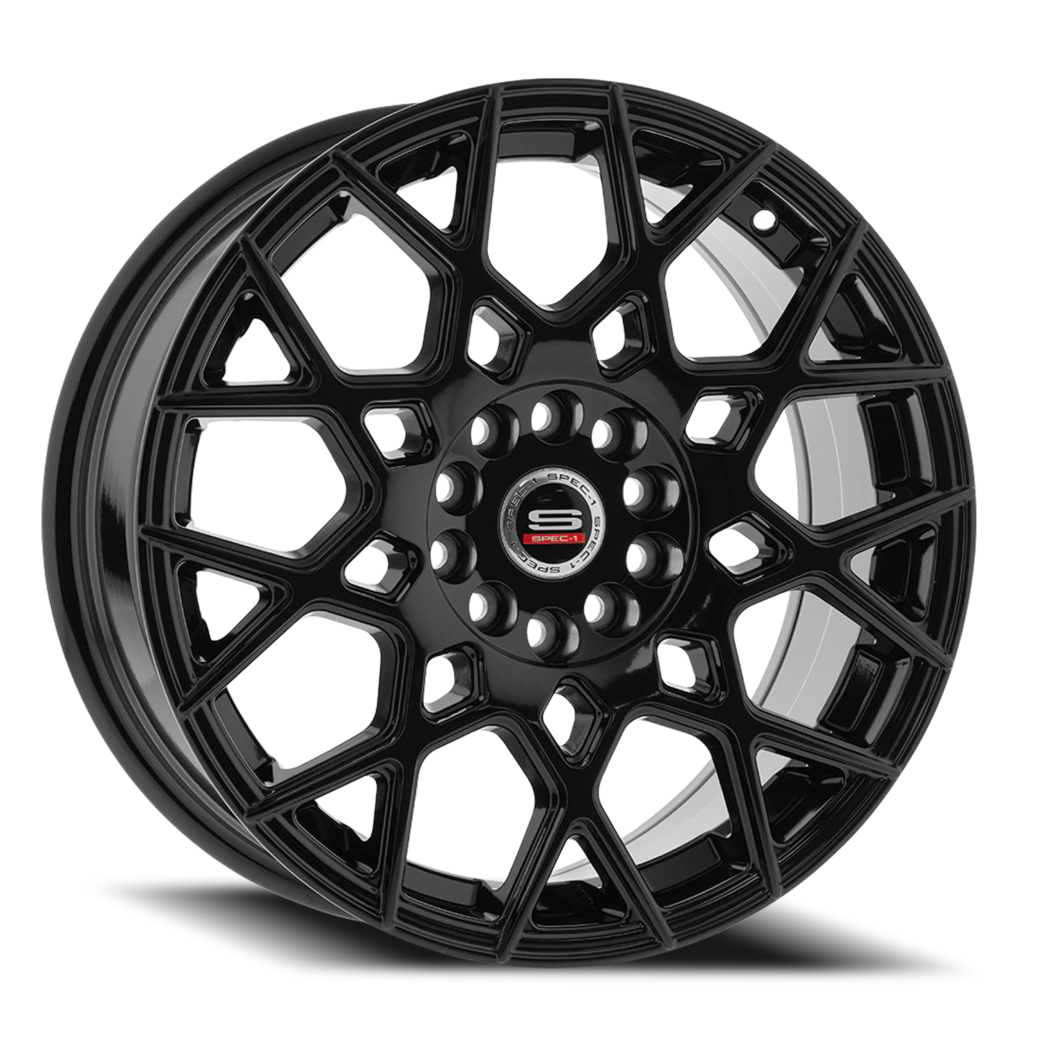 SPEC-1 SP-52 20X8.5 38 5X112/5X114.3 GLOSS BLACK