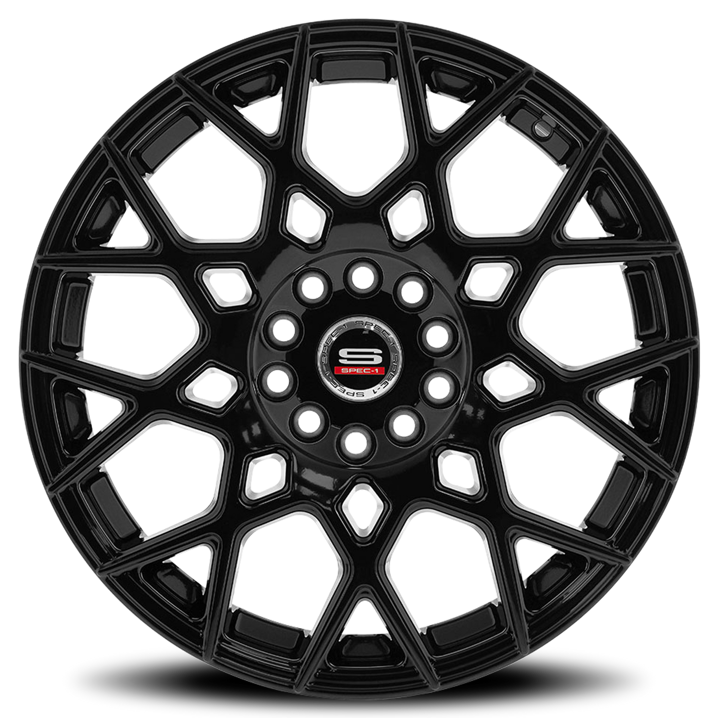 SPEC-1 SP-52 20X8.5 38 5X112/5X114.3 GLOSS BLACK