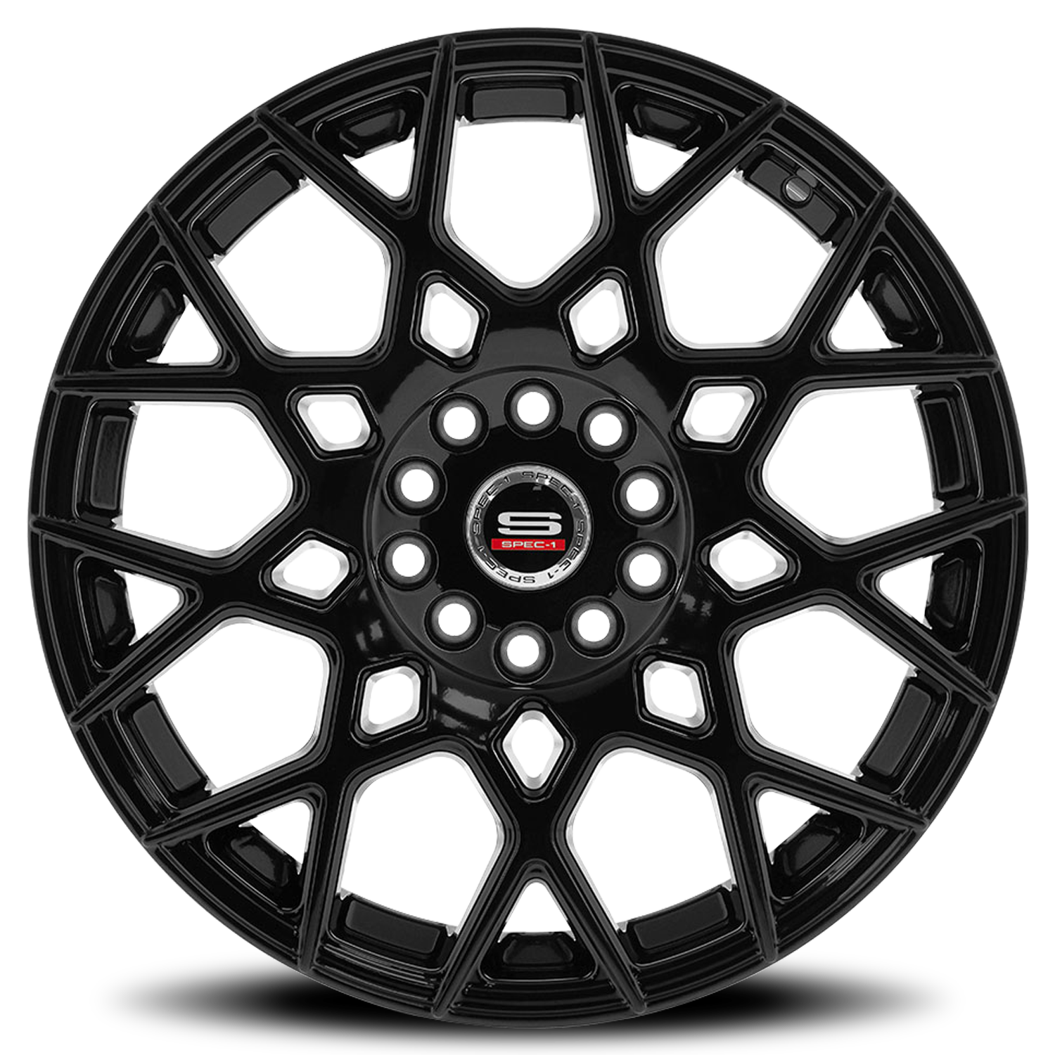 SPEC-1 SP-52 20X8.5 38 5X112/5X114.3 GLOSS BLACK
