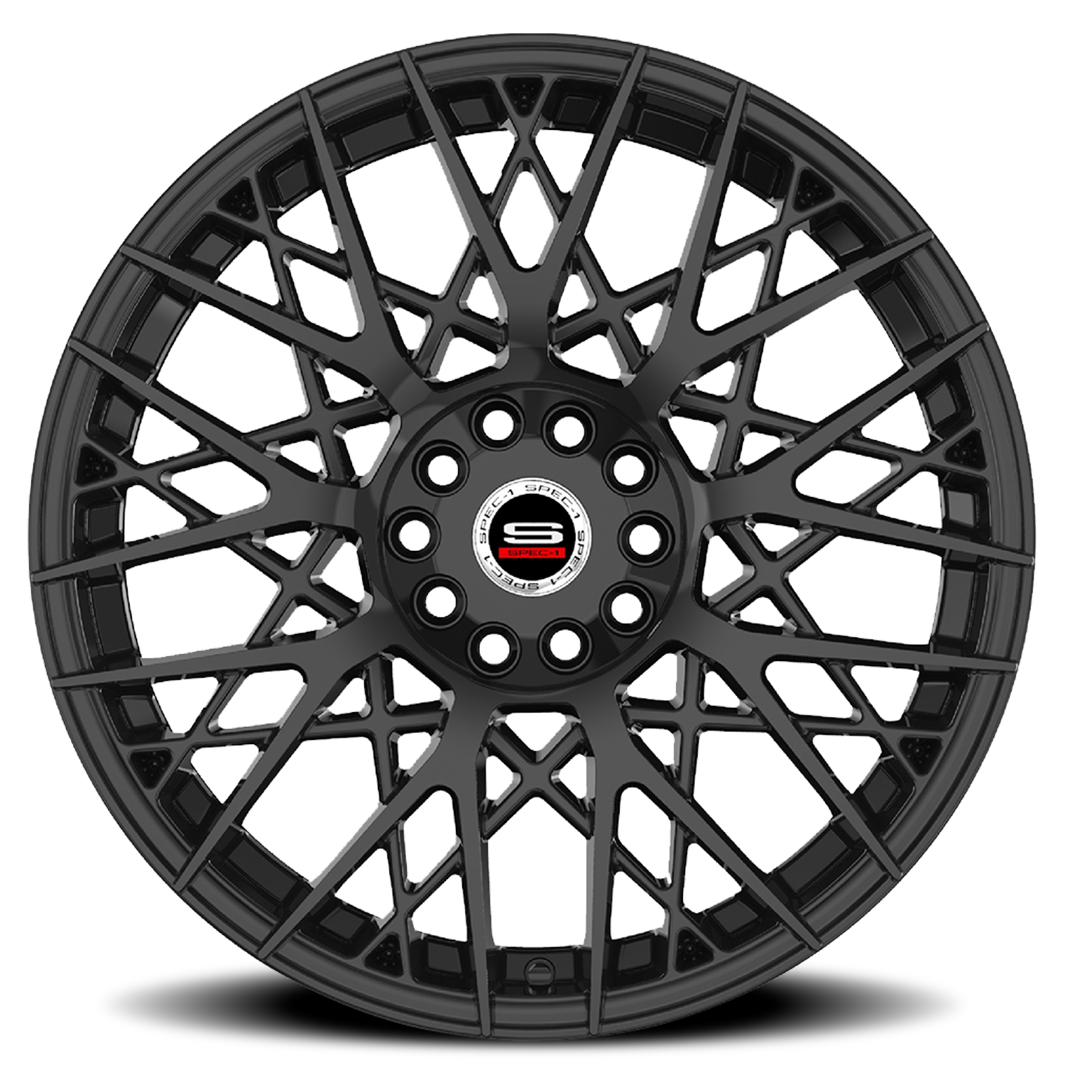SPEC-1 SP-53 20X8.5 38 5X112/5X114.3 GLOSS BLACK