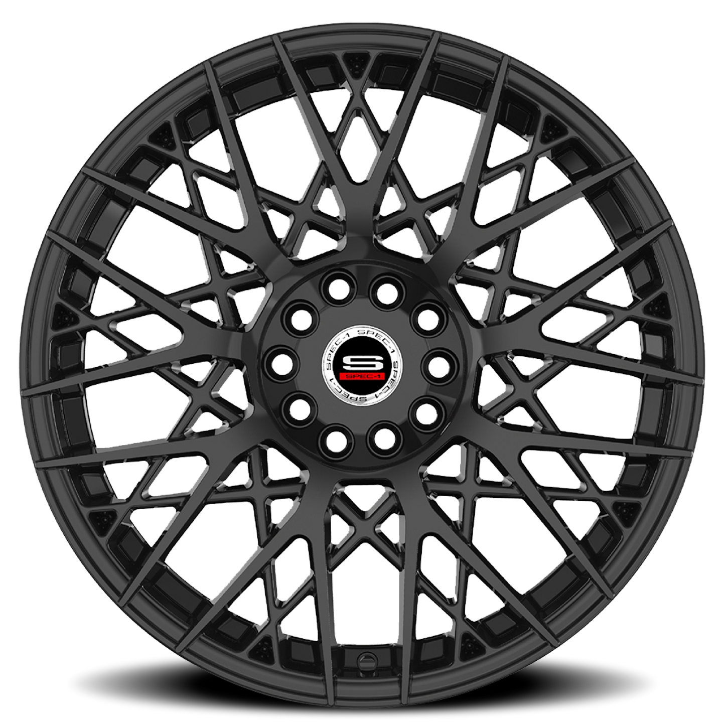 SPEC-1 SP-53 18X8 38 5X112/5X114.3 GLOSS BLACK