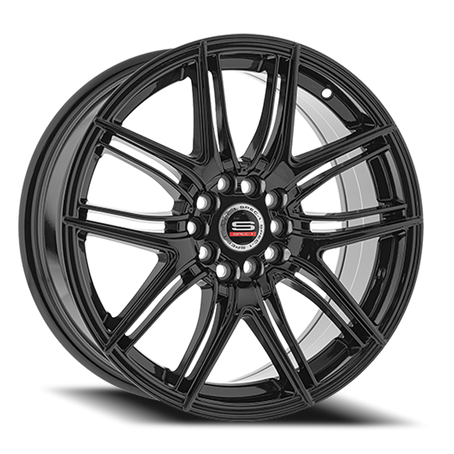SPEC-1 SP-56 17X7.5 42 5X108/5X114.3 GLOSS BLACK