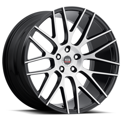 SPEC-1 SPL-001 20X9 38 5X114.3 GLOSS BLACK & BRUSHED