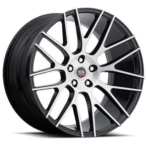 SPEC-1 SPL-001 22X9 32 5X112 GLOSS BLACK & BRUSHED