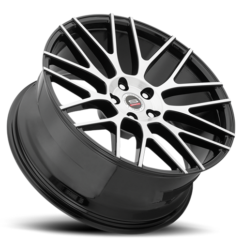 SPEC-1 SPL-001 22X9 32 5X112 GLOSS BLACK & BRUSHED