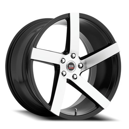 SPEC-1 SPM-80 22X10.5 20 BLANK 5X GLOSS BLACK & MACHINED