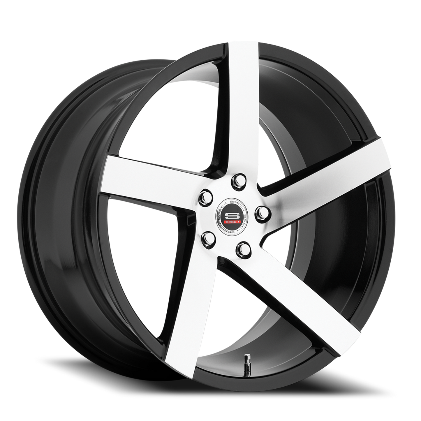 SPEC-1 SPM-80 22X10.5 20 5X120 GLOSS BLACK & MACHINED